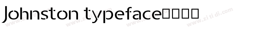 Johnston typeface字体转换